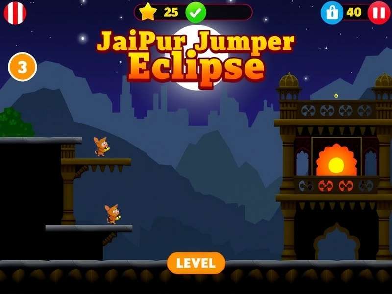 Jaipur Jumper Eclipse level completion screen